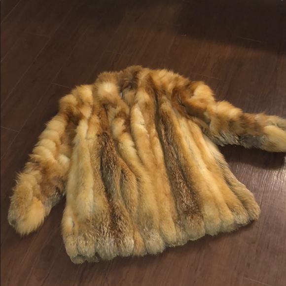 Jackets & Blazers - Vintage fox fur coat